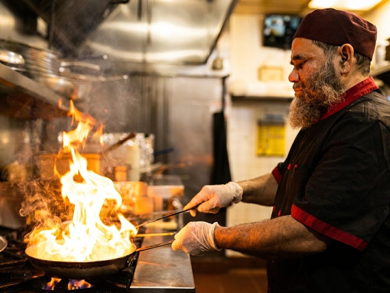 Fire that no conventional oven can replicate