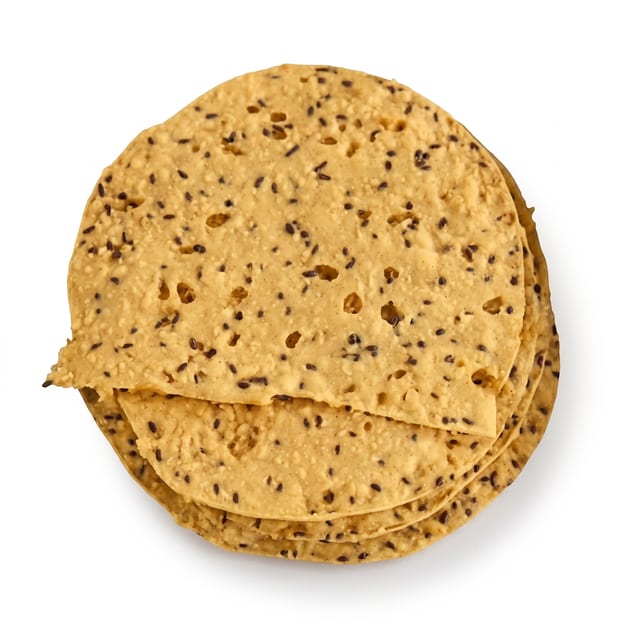 Papadum – Crispy Indian Chickpea Wafers.